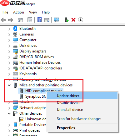Win10系统中鼠标中键无法正常使用的解决方法