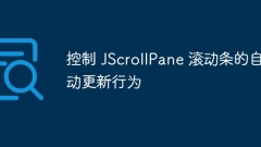 Controls the automatic update behavior of the JScrollPane scrollbar