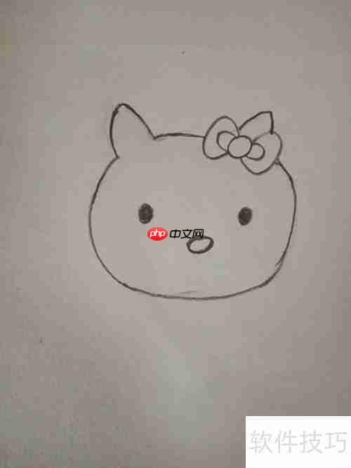 丑萌Hello Kitty简笔画