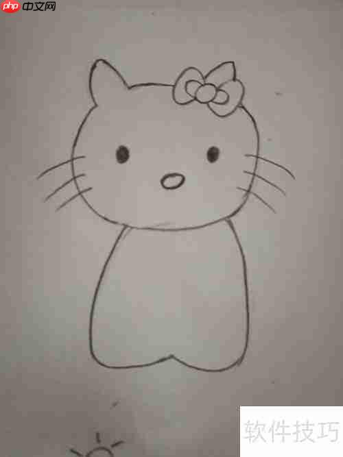 丑萌Hello Kitty简笔画