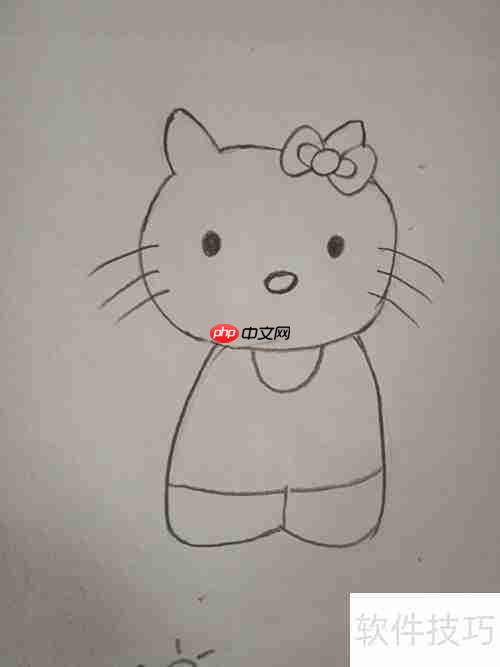 丑萌Hello Kitty简笔画