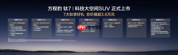售价17.98万元起!比亚迪个性化科技移动空间 方程豹钛7正式上市