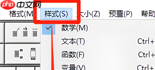 mathtype怎么设置斜体