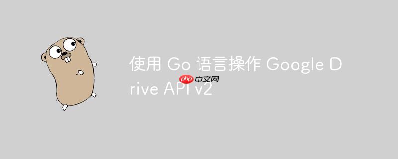 使用 go 语言操作 google drive api v2