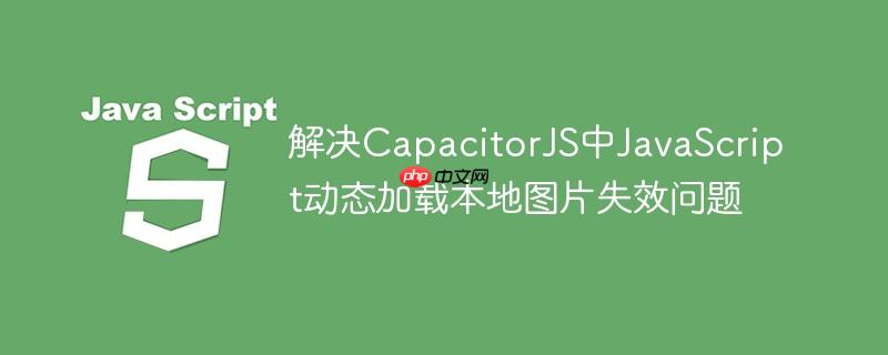 解决CapacitorJS中JavaScript动态加载本地图片失效问题