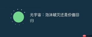 元宇宙：泡沫破灭还是价值回归