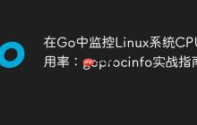 在Go中监控Linux系统CPU使用率：goprocinfo实战指南