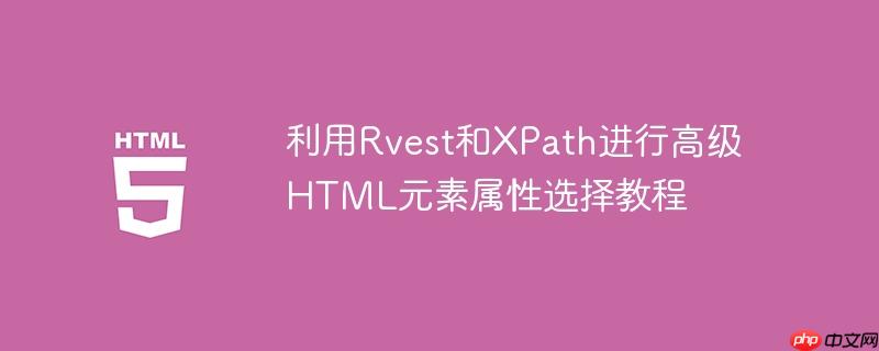 利用Rvest和XPath进行高级HTML元素属性选择教程