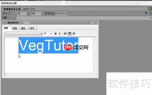 Vegas Pro修改片头字幕技巧