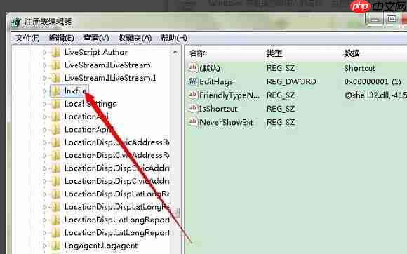 Win7去除快捷方式小箭头的方法