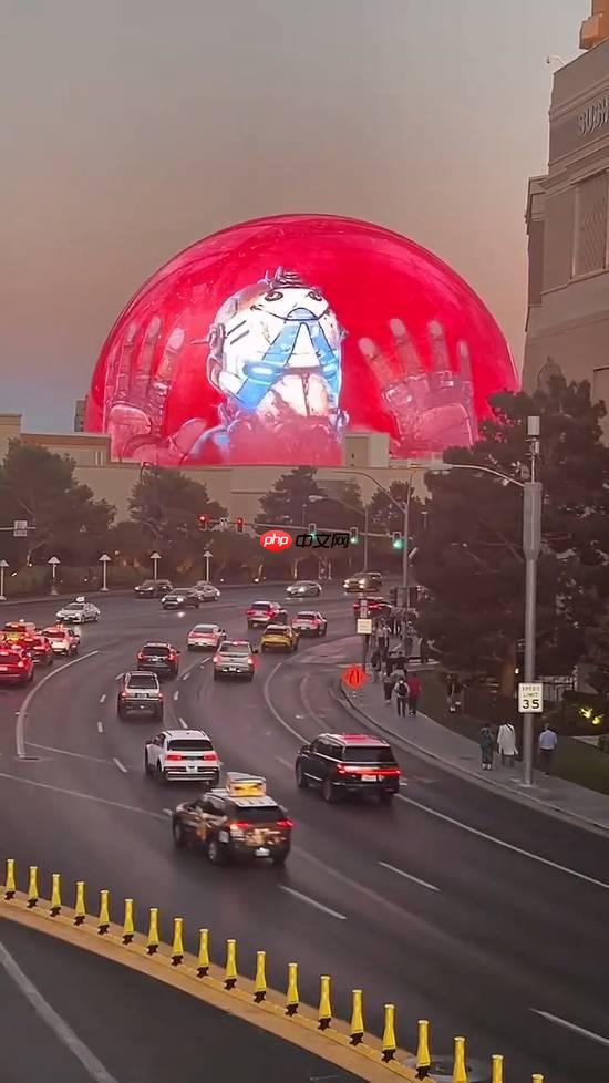 《无主之地4》亮相拉斯维加斯巨型球:铁头功猛猛砸