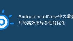 Efficient layout and performance optimization of a large number of pictures in Android ScrollView