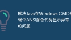 Solve the problem of abnormal display of ANSI color code in Windows CMD terminal