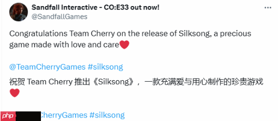 《光与影:33号远征队》庆祝《空洞骑士:丝之歌》发售:用心制作的珍贵游戏!