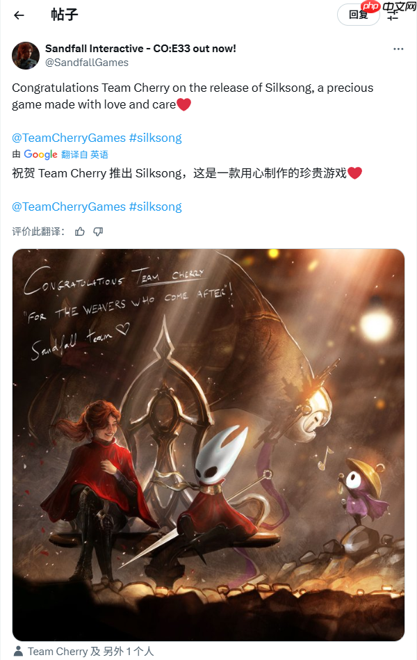 《33号远征队》庆祝《丝之歌》发售:用心制作的珍贵游戏!