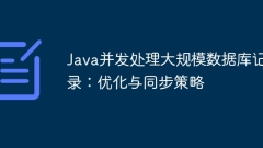 Java並發(fā)處理大規(guī)模數(shù)據(jù)庫記錄:優(yōu)化與同步策略