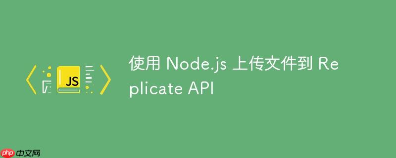 使用 node.js 上传文件到 replicate api