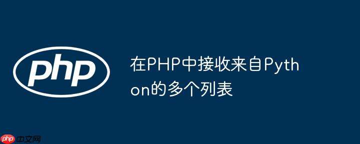 在PHP中接收来自Python的多个列表
