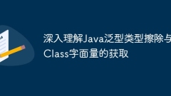 Deeply understand Java generic type erasure and Class literal acquisition