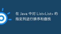 Sortieren und suchen Sie die angegebenen Spalten der Liste in Java