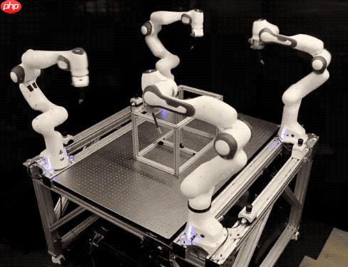 AlphaGo 作者领衔，8 个机械臂协同干活 0 碰撞，DeepMind 新作登 Science 子刊