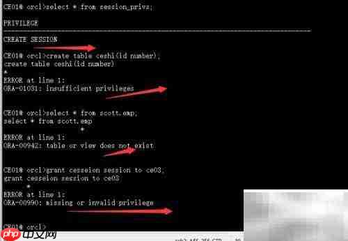 DBA与资源连接权限对比