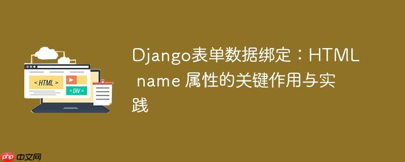 Django表单数据绑定：HTML name 属性的关键作用与实践