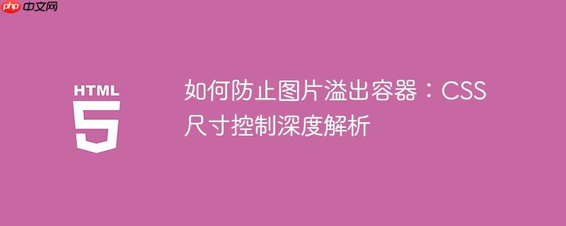 如何防止圖片溢出容器：CSS尺寸控制深度解析