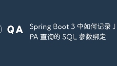 How to record SQL parameter binding for JPA queries in Spring Boot 3