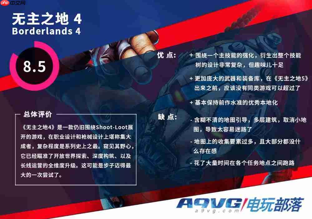 《无主之地4》评测：一场爽刷风格与节奏的重塑