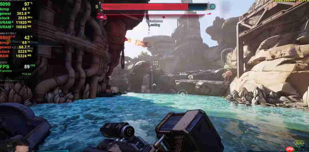 《无主之地4》RTX 5090测试 4K最高画质不到50帧