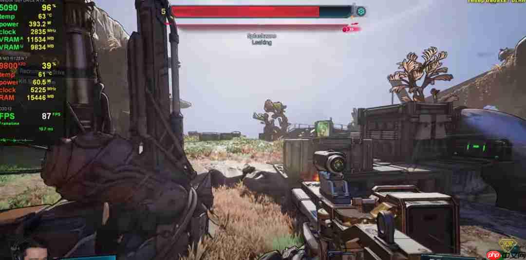 《无主之地4》RTX 5090测试 4K最高画质不到50帧