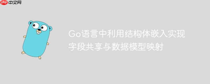Go语言中利用结构体嵌入实现字段共享与数据模型映射