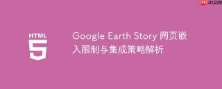 Google Earth Story 网页嵌入限制与集成策略解析