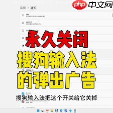 如何关闭搜狗输入法广告弹窗
