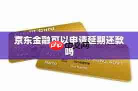 京东金融如何申请延期还款