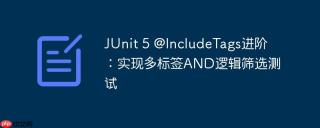 JUnit 5 @IncludeTags进阶：实现多标签AND逻辑筛选测试