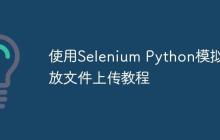 使用Selenium Python模拟拖放文件上传教程