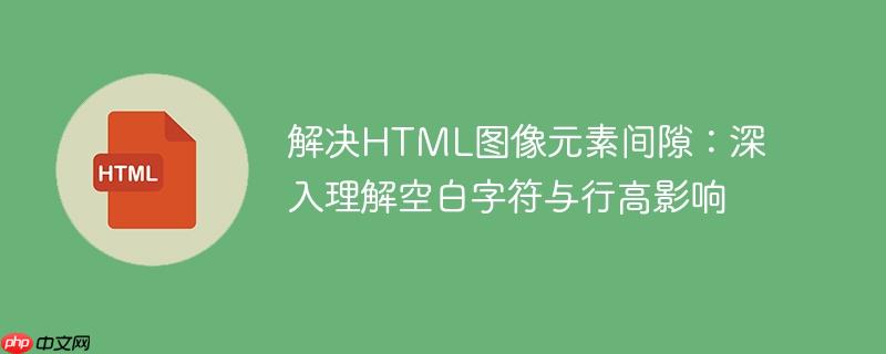 解决HTML图像元素间隙：深入理解空白字符与行高影响