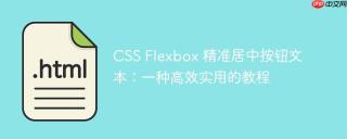 CSS Flexbox 精准居中按钮文本：一种高效实用的教程