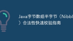 Schnelle überprüfungshandbuch für Java -Byte -Array -Nibble (Nibble) Legalit?t