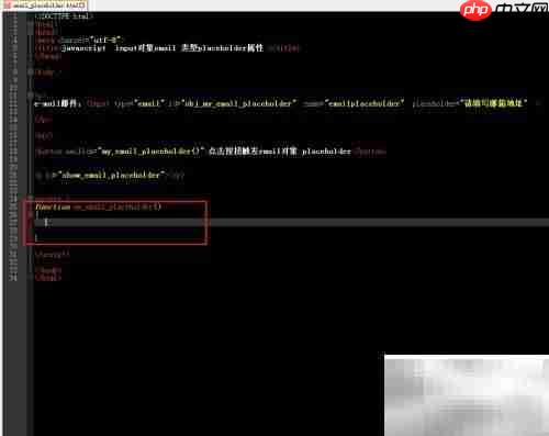 email中placeholder属性用法解析