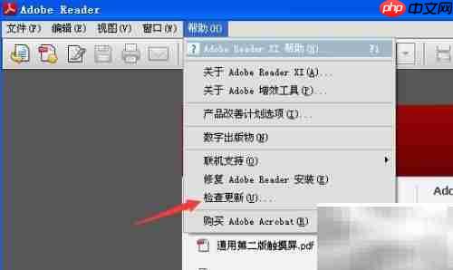 Adobe Reader XI 更新方法