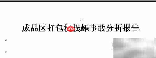 事故分析报告格式