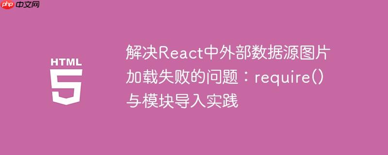解决React中外部数据源图片加载失败的问题:require()与模块导入实践