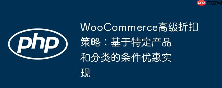 WooCommerce高级折扣策略:基于特定产品和分类的条件优惠实现