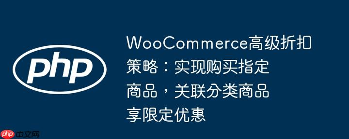 WooCommerce高级折扣策略:实现购买指定商品,关联分类商品享限定优惠