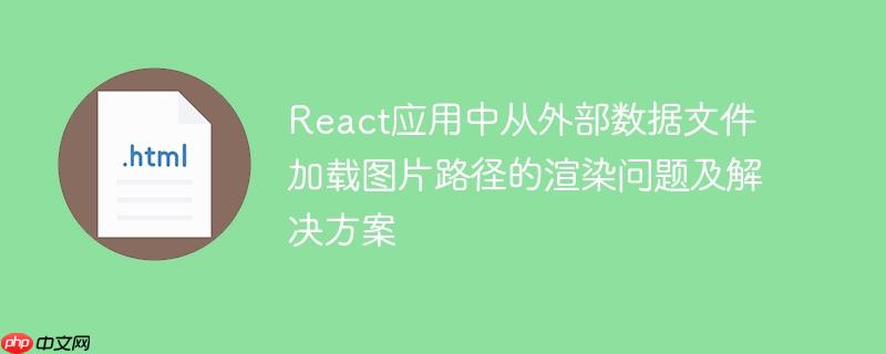 React应用中从外部数据文件加载图片路径的渲染问题及解决方案
