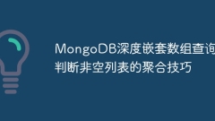 MongoDB Deep verschachtelte Array-Abfrage: Aggregationsf?higkeiten zur Beurteilung nicht leerer Listen