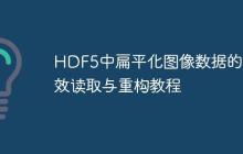 HDF5中扁平化图像数据的高效读取与重构教程